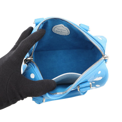 LOUIS VUITTON LVxYK Speedy Bandouliere Blue/WhiteM46425 Monogram Empreinte Leather Infinity Dot Size 20