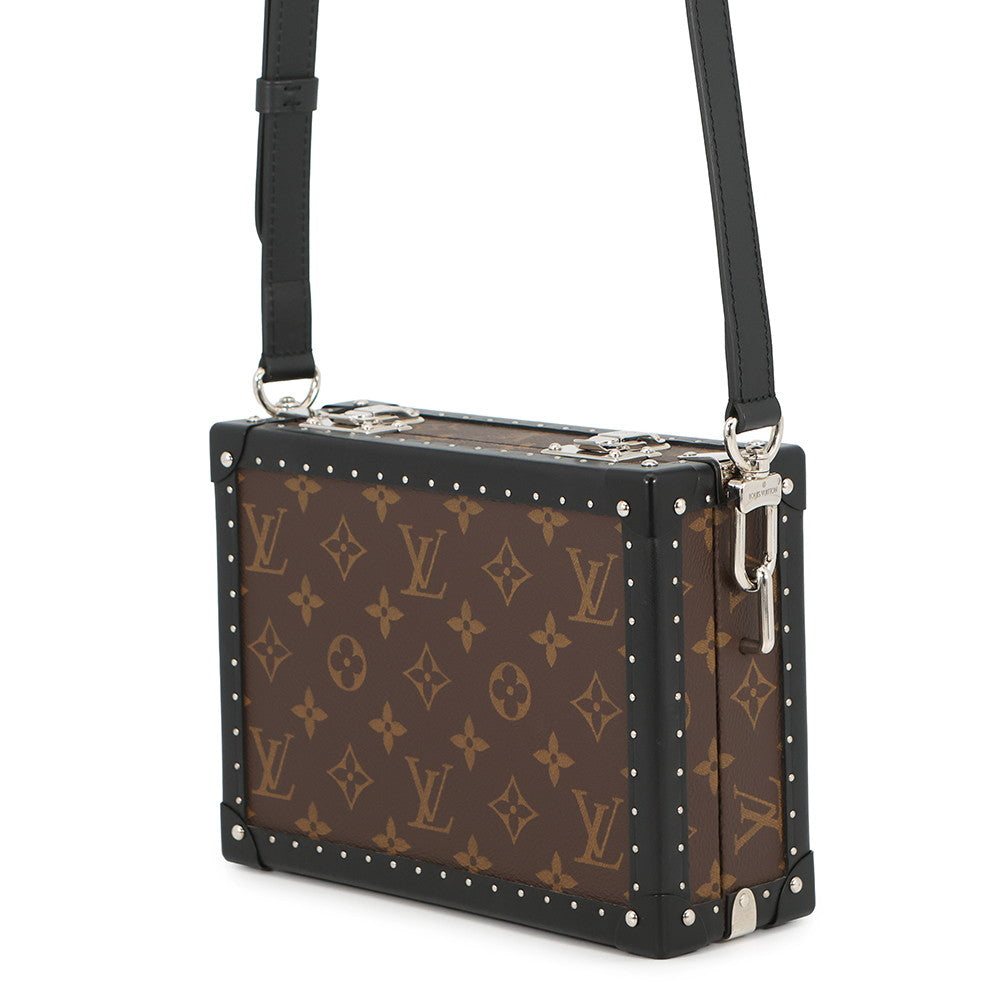 LOUIS VUITTON Clutch Box NoirM20252 Monogram Macassar Canvas