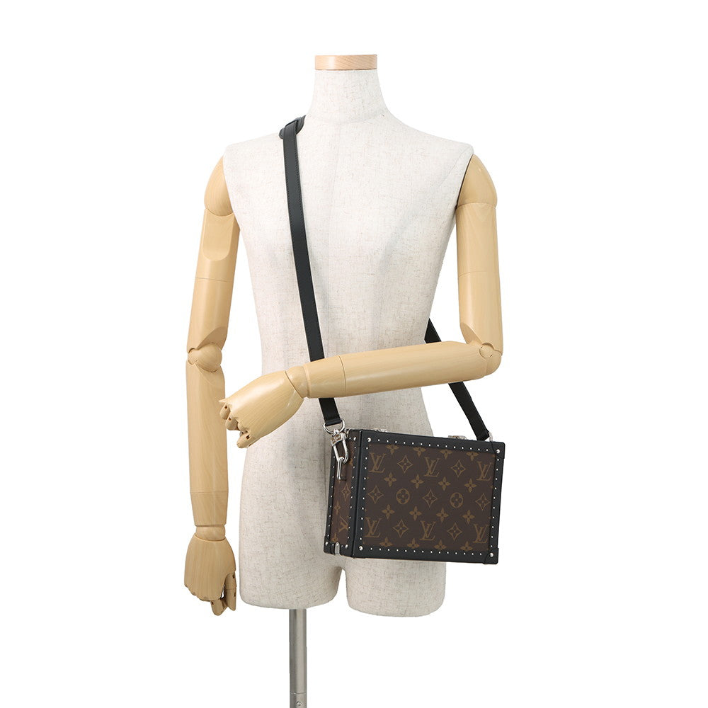 LOUIS VUITTON Clutch Box NoirM20252 Monogram Macassar Canvas