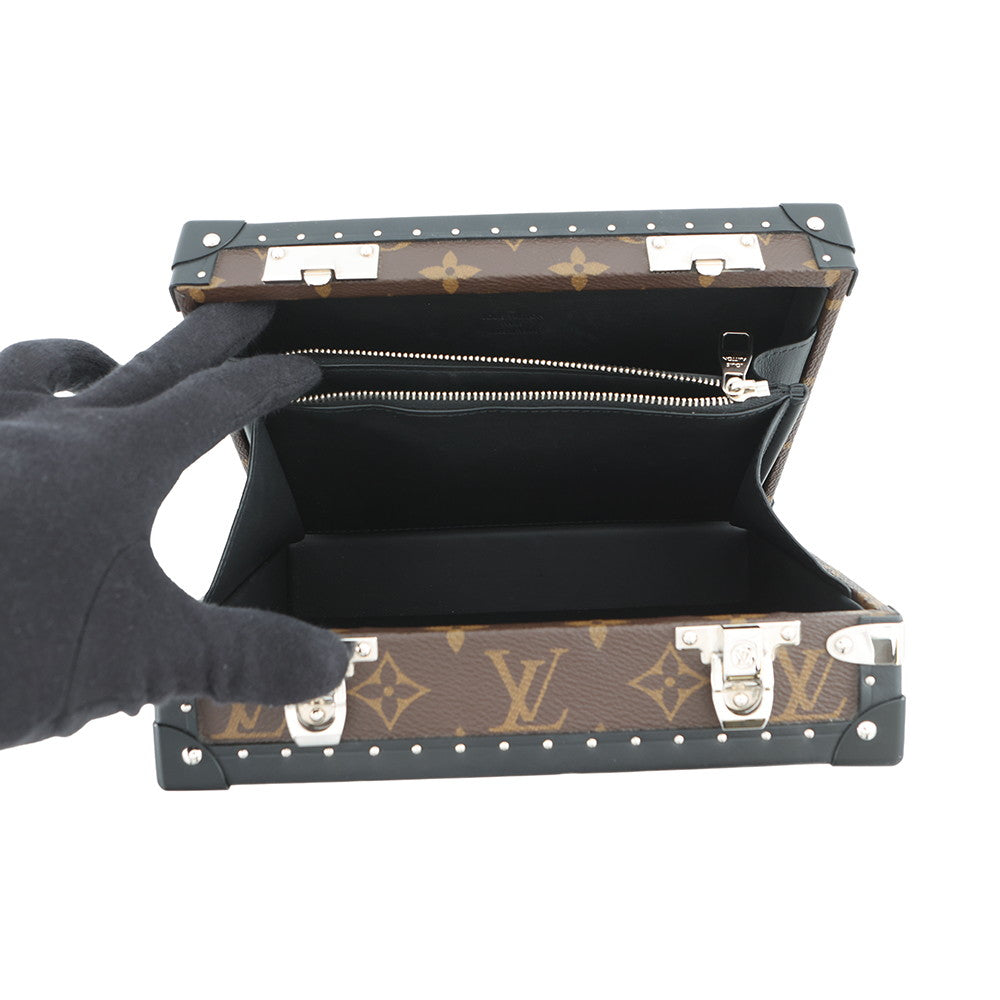 LOUIS VUITTON Clutch Box NoirM20252 Monogram Macassar Canvas