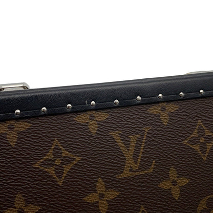 LOUIS VUITTON Clutch Box NoirM20252 Monogram Macassar Canvas
