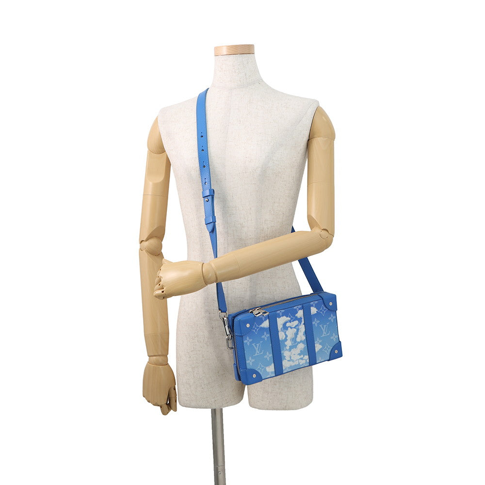 LOUIS VUITTON Soft Trunk Wallet Clouds Collection Blue/WhiteM45432 Monogram Clouds