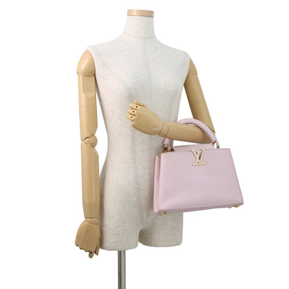 LOUIS VUITTON Capucines Guimauve/Powder WhiteM24120 Taurillon Leather Size BB