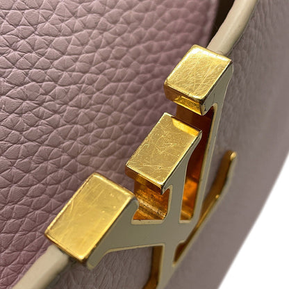 LOUIS VUITTON Capucines Guimauve/Powder WhiteM24120 Taurillon Leather Size BB