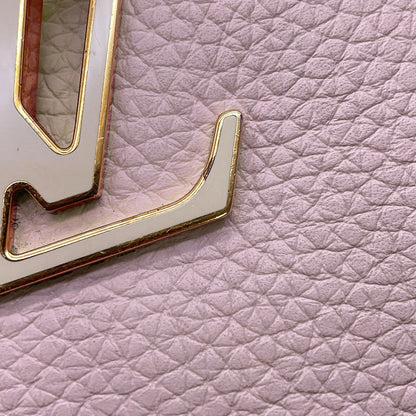 LOUIS VUITTON Capucines Guimauve/Powder WhiteM24120 Taurillon Leather Size BB