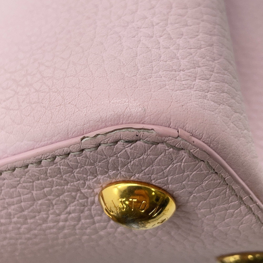 LOUIS VUITTON Capucines Guimauve/Powder WhiteM24120 Taurillon Leather Size BB