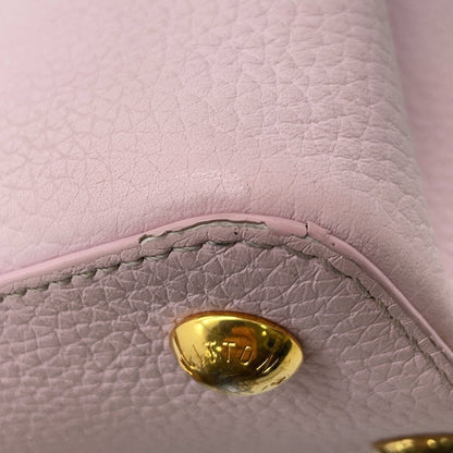 LOUIS VUITTON Capucines Guimauve/Powder WhiteM24120 Taurillon Leather Size BB