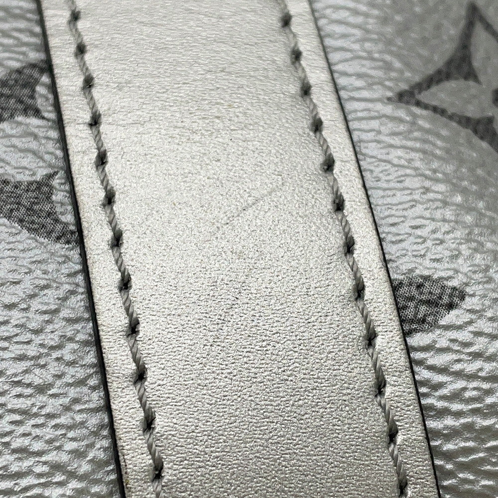 LOUIS VUITTON Keepall Bandouliere Noir/SilverM43817 Monogram Eclipse Split Size 50