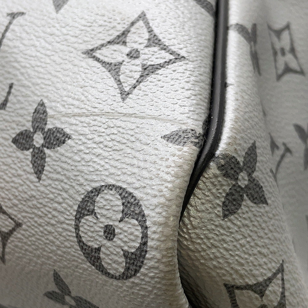 LOUIS VUITTON Keepall Bandouliere Noir/SilverM43817 Monogram Eclipse Split Size 50