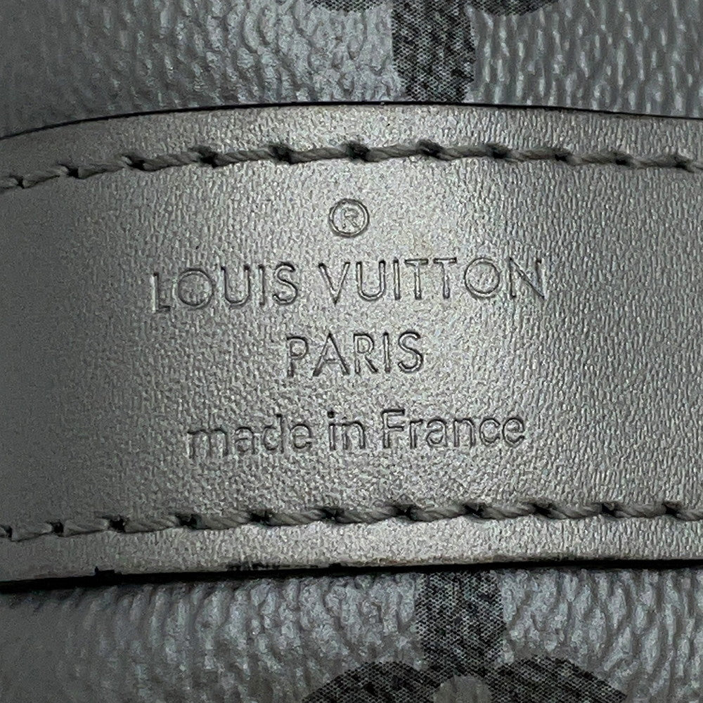 LOUIS VUITTON Keepall Bandouliere Noir/SilverM43817 Monogram Eclipse Split Size 50
