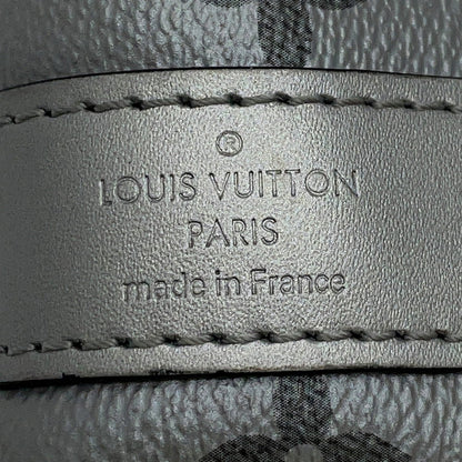 LOUIS VUITTON Keepall Bandouliere Noir/SilverM43817 Monogram Eclipse Split Size 50