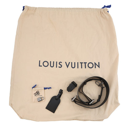 LOUIS VUITTON Keepall Bandouliere Noir/SilverM43817 Monogram Eclipse Split Size 50
