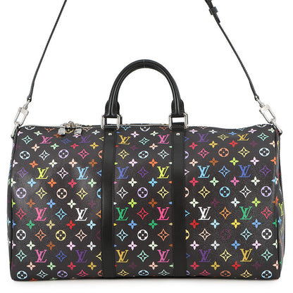 LOUIS VUITTON LV x TM Keepall Bandouliere BlackM13745 Monogram・Multicolor Takashi Murakami Size 50