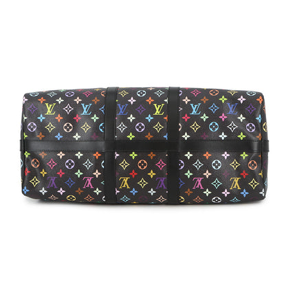 LOUIS VUITTON LV x TM Keepall Bandouliere BlackM13745 Monogram・Multicolor Takashi Murakami Size 50