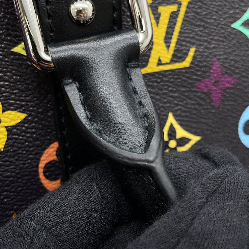 LOUIS VUITTON LV x TM Keepall Bandouliere BlackM13745 Monogram・Multicolor Takashi Murakami Size 50