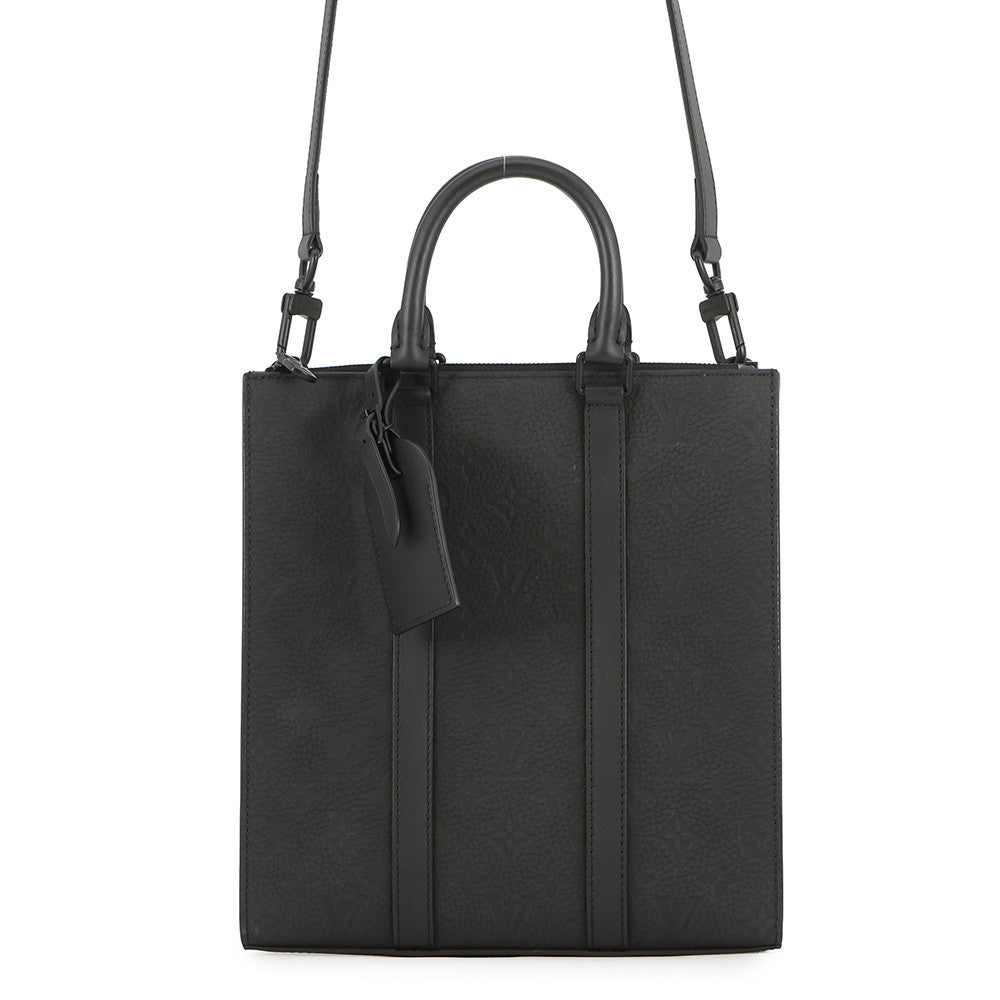 LOUIS VUITTON Sac Plat NoirM59960 Monogram ・Taurillon