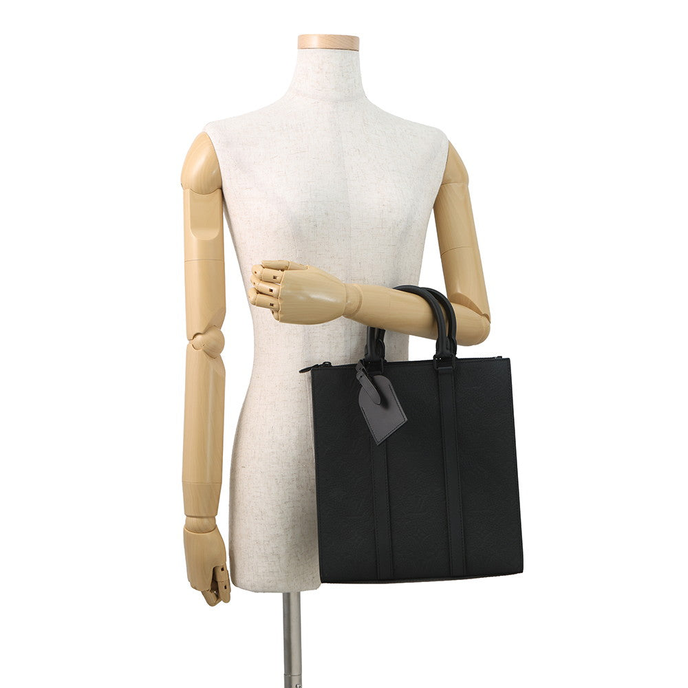 LOUIS VUITTON Sac Plat NoirM59960 Monogram ・Taurillon