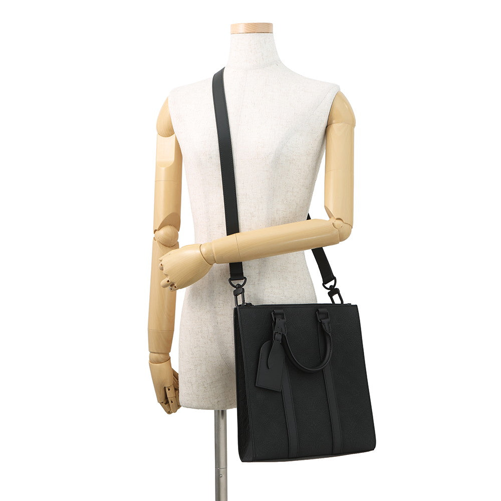 LOUIS VUITTON Sac Plat NoirM59960 Monogram ・Taurillon