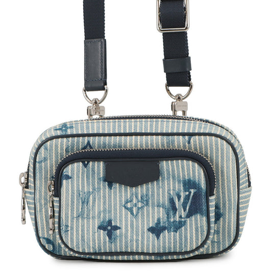 LOUIS VUITTON Outdoors / Pochette BlueM80462 Monogram Watercolor