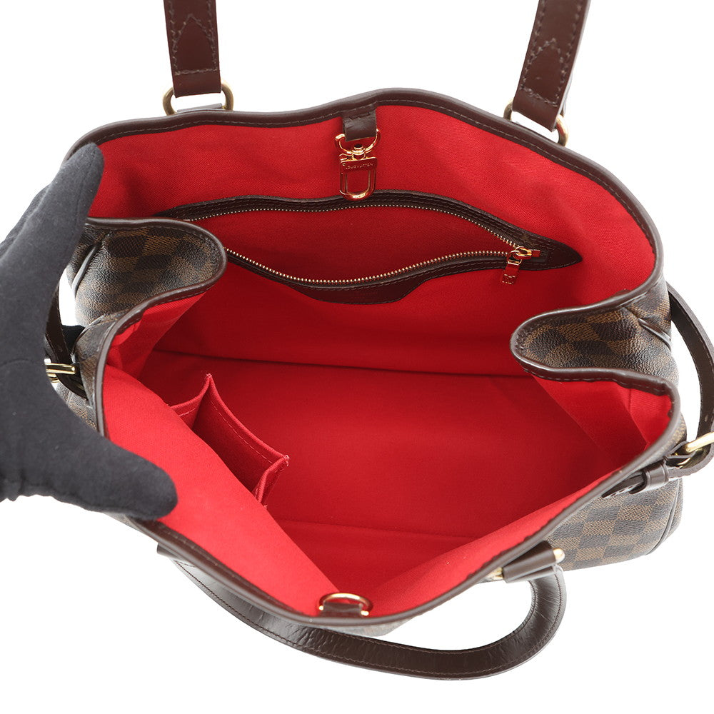 LOUIS VUITTON Batignolles Horizontal RedN48179 Damier Ebene Canvas