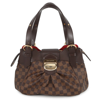 LOUIS VUITTON Sistina RedN41542 Damier Ebene Canvas Size PM