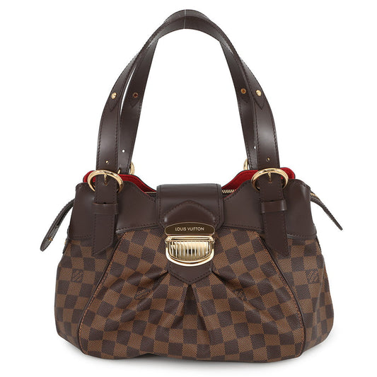 LOUIS VUITTON Sistina RedN41542 Damier Ebene Canvas Size PM