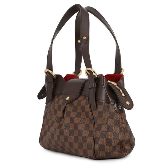 LOUIS VUITTON Sistina RedN41542 Damier Ebene Canvas Size PM