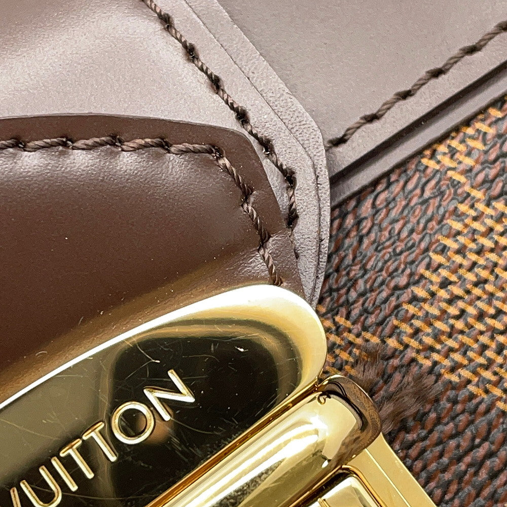 LOUIS VUITTON Sistina RedN41542 Damier Ebene Canvas Size PM