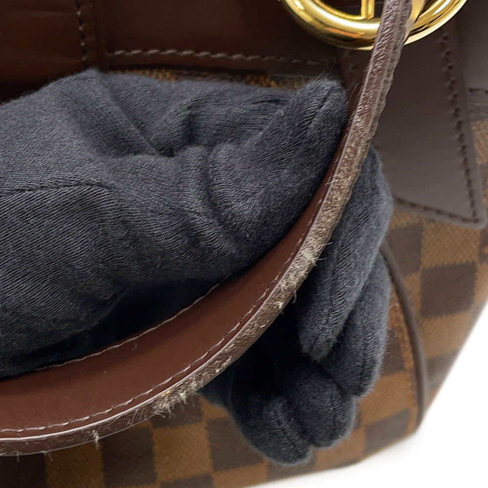 LOUIS VUITTON Sistina RedN41542 Damier Ebene Canvas Size PM