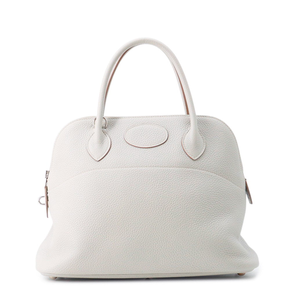 HERMES Bolide Pearl Grey Taurillon Clemence Size 31