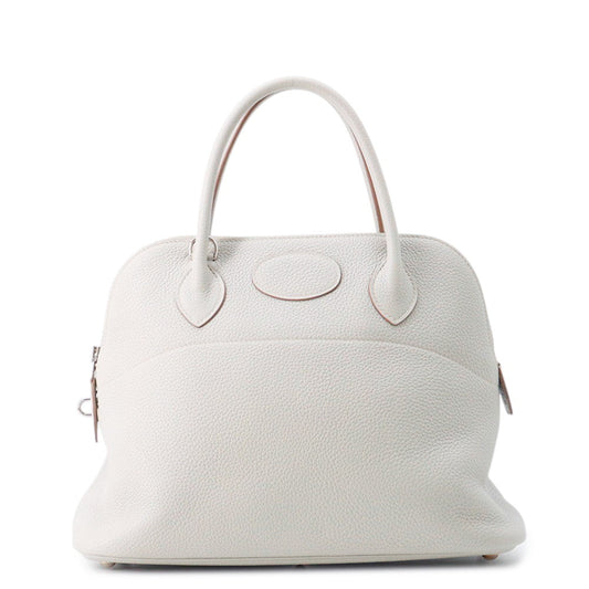HERMES Bolide Pearl Grey Taurillon Clemence Size 31