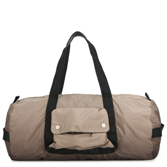 CHANEL Sports line Travel Bag Gray Nylon