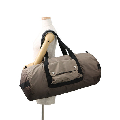 CHANEL Sports line Travel Bag Gray Nylon