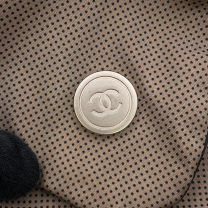 CHANEL Sports line Travel Bag Gray Nylon