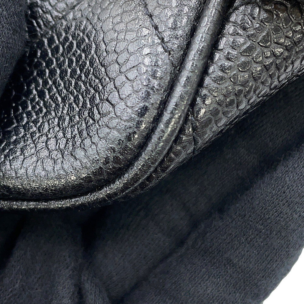 CHANEL Matelasse ChainShoulder Bag Black Caviar Leather