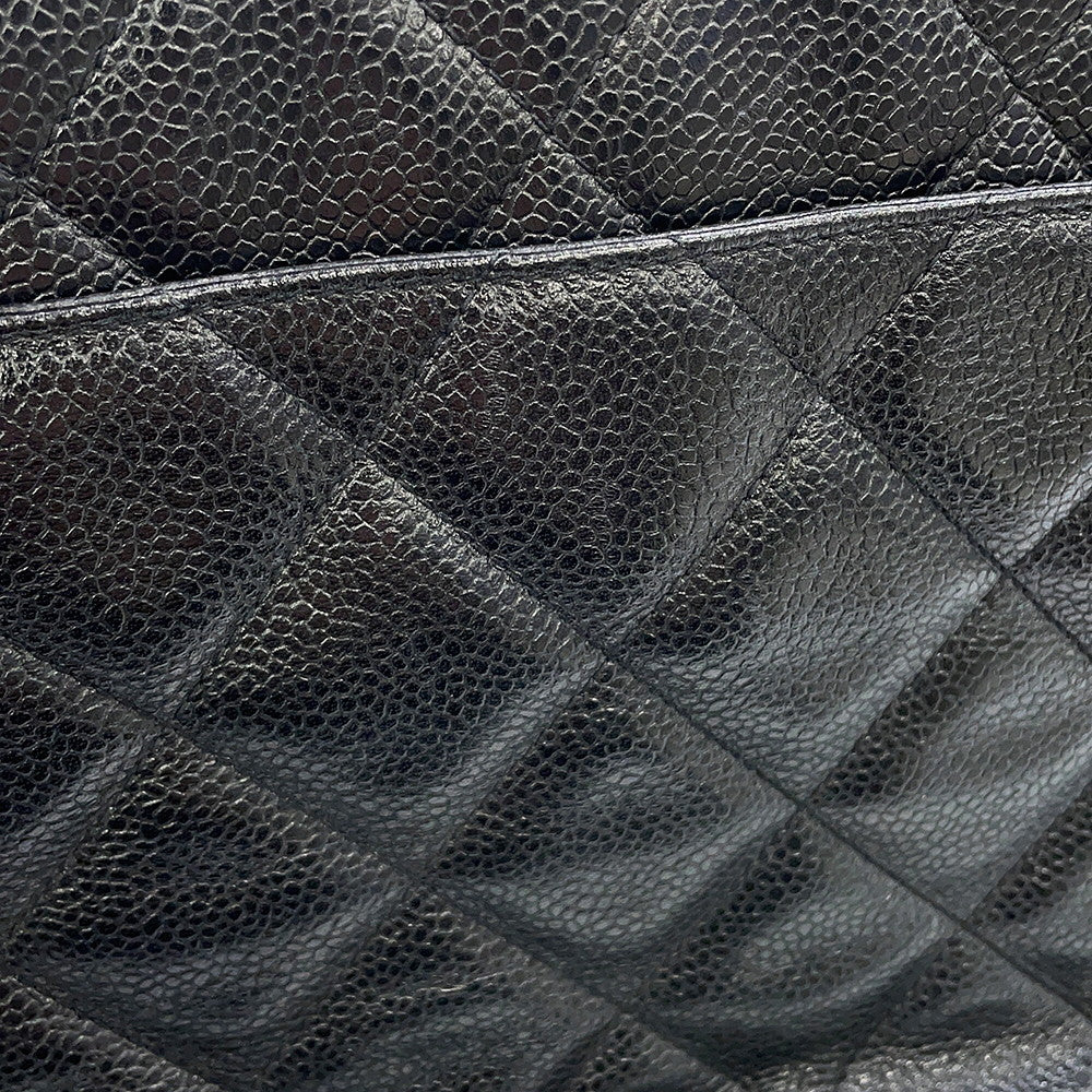 CHANEL Matelasse ChainShoulder Bag Black Caviar Leather