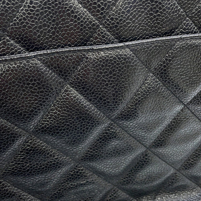 CHANEL Matelasse ChainShoulder Bag Black Caviar Leather