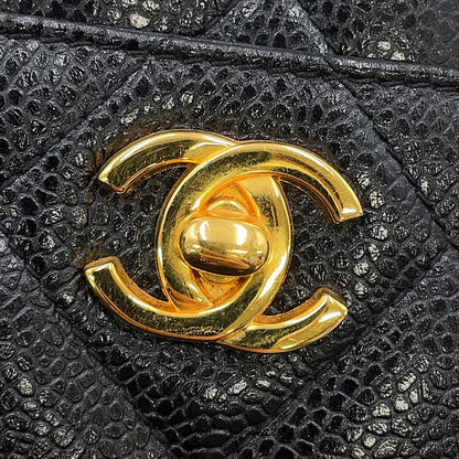 CHANEL Matelasse ChainShoulder Bag Black Caviar Leather