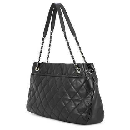 CHANEL CC Logo Matelasse ChainTote Bag BlackA67292 Caviar Leather