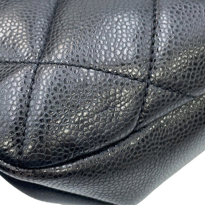 CHANEL CC Logo Matelasse ChainTote Bag BlackA67292 Caviar Leather