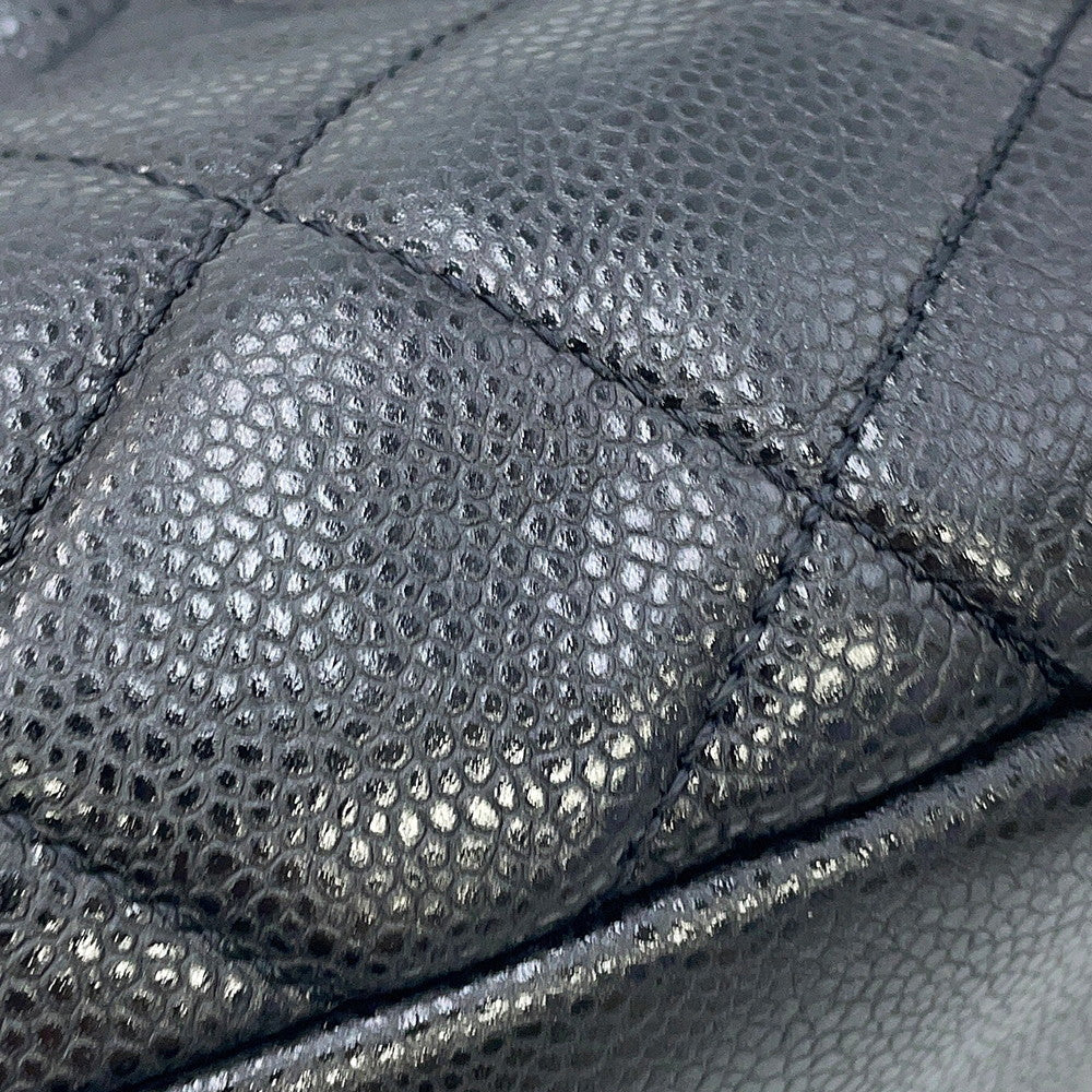 CHANEL CC Logo Matelasse ChainTote Bag BlackA67292 Caviar Leather