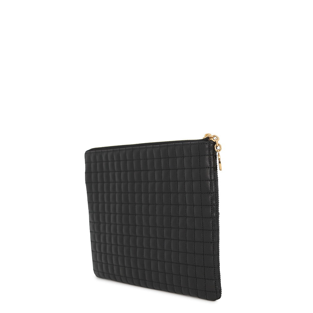 CELINE CBag Charm Quilted Clutch Bag Black10B813BFL.38NO Leather
