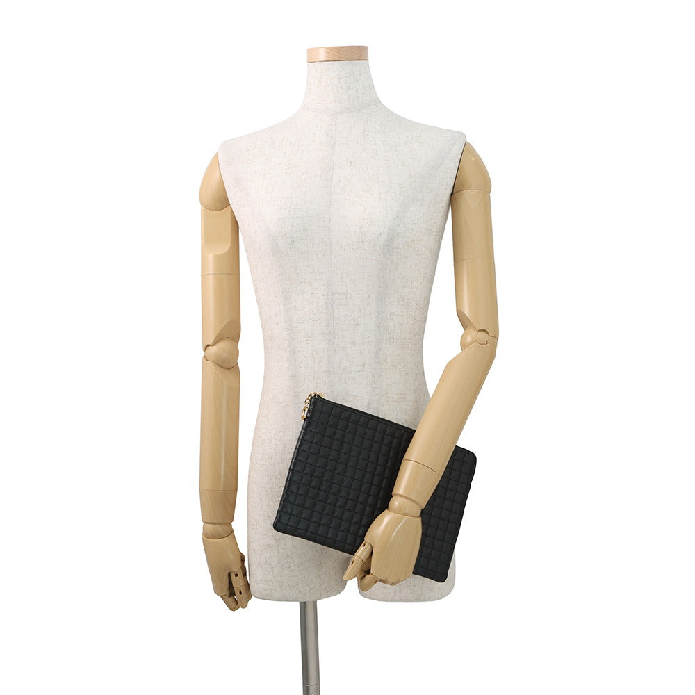 CELINE CBag Charm Quilted Clutch Bag Black10B813BFL.38NO Leather
