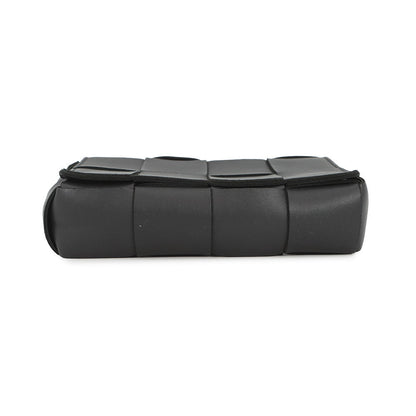 Bottega Veneta Maxi INTRECCIATO Cassette Belt Bag Black668572VMAY18425 Leather