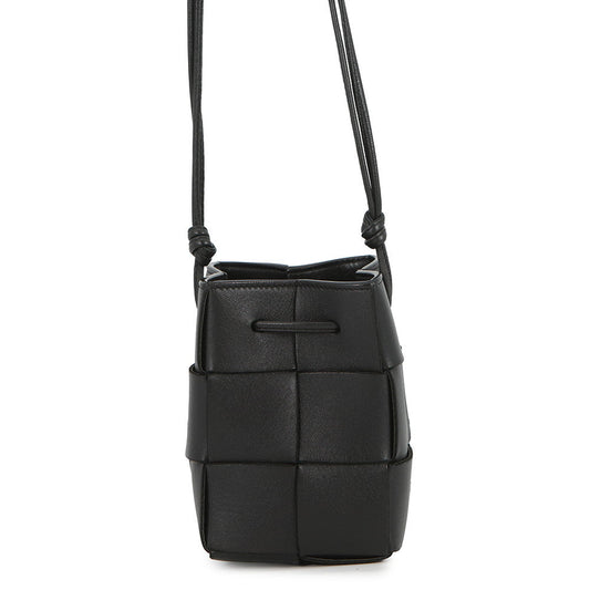 Bottega Veneta INTRECCIATO Cassette Bucket Bag Black680217VCQC48425 Lambskin Size Mini
