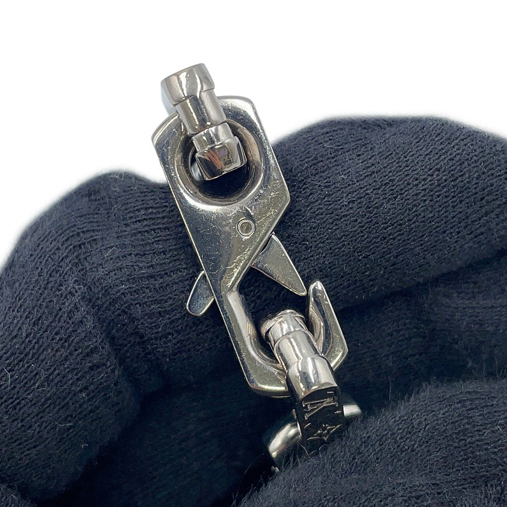 LOUIS VUITTON Bracelet・Monogram Chain Size L Silver/BlackM00687 Metal