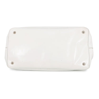 PRADA Crystal 2WAYBag White Leather