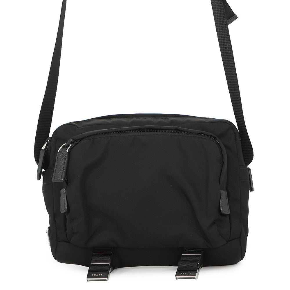 PRADA Technical Fabric Crossbody Shoulder Bag Black2VH043 Nylon