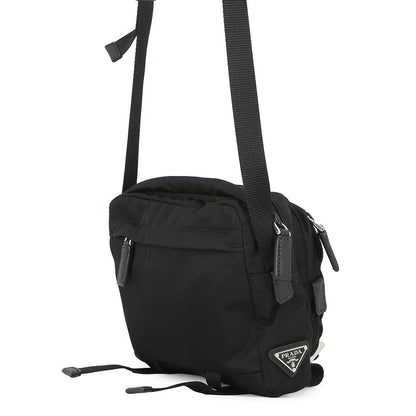 PRADA Technical Fabric Crossbody Shoulder Bag Black2VH043 Nylon
