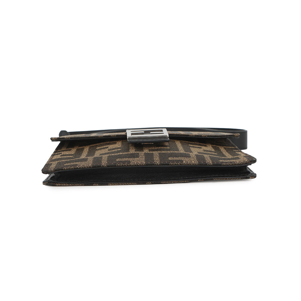 FENDI Mars Pio Baguette Bag Brown7M0295A9ZLF0L3T Canvas Leather
